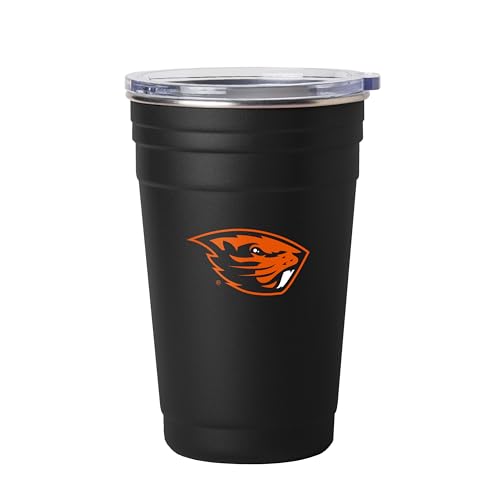 FANMATS NCAA Oregon State Beavers 22 oz Stainless Tailgate Cup — Powder-Coated Steel | 22 Fluid Ounces | Team Color | Lid Included