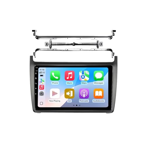 Radio 2 DIN para VW Polo 5 pantalla Carplay inalámbrico bluetooth cámara HD