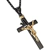 HZMAN Dove Holy Land Gift INRI Cross Crucifix stainless steel Pendant Necklace With Free Chain