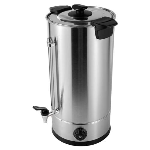 ATOLOMOTOR 25 L Percolate Coffee Urn,110V 1.4KW Commercial Grade Stainless Steel Coffee Maker Hot Water Urn,Hot Coffee Dispenser for Home,Office,Wedding Party,Buffet Catering