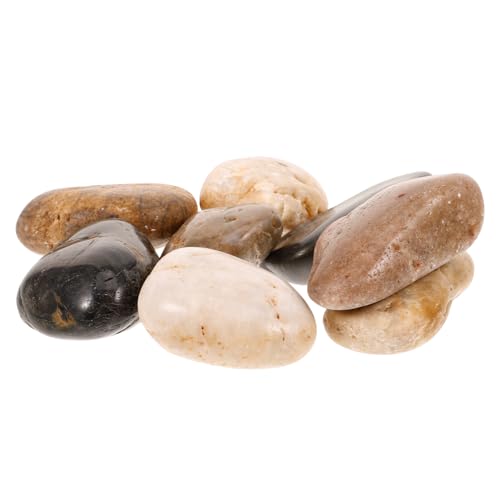 Totority Aquarium Rock Decor 500g Pebbles River Rocks for Fish Tank Garden Stones Decorative