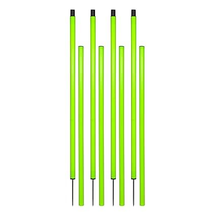 Sports River slalam Pole with Spike and Spring for Football Training for Unisex Adults Set of 4 Piece-image-39