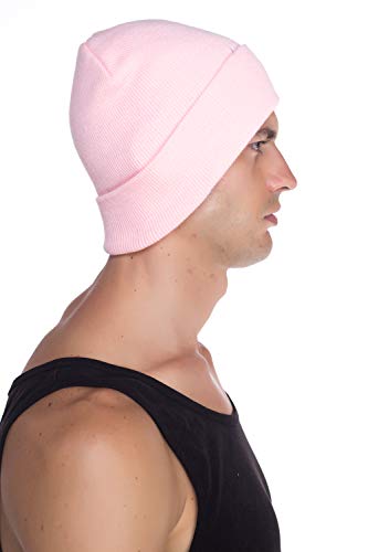 Image of Top Level Beanie Men Women - Unisex Cuffed Plain Skull Knit Hat Cap