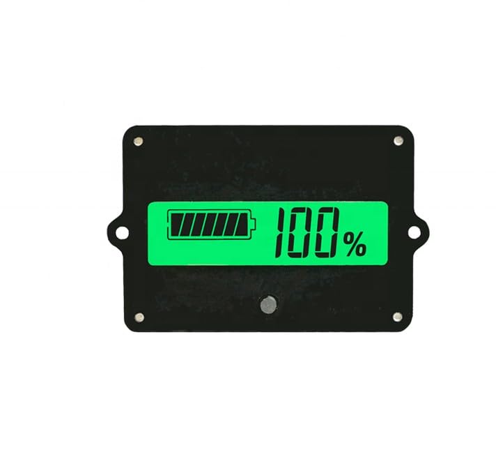 LCD Battery Capacity Indicator Meter with Green Backlight Display | Percentage Display, Panel Mount Design, Lead-Acid/Li-ion, Digital Readout, Compact Module-image-11