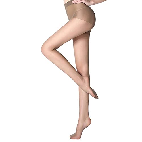 Medias sexys Medias sexys para Mujer Lencería Brillante con Aceite Medias de Nailon ultrafinas elásticas Pantimedias Brillantes para Mujer Ropa (Café (G) A)