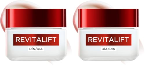 L'Oreal Paris Revitalift Crema de Día Anti-edad Hidratante, Antiarrugas y Extra Firmeza, 50 ml (Paquete de 2)