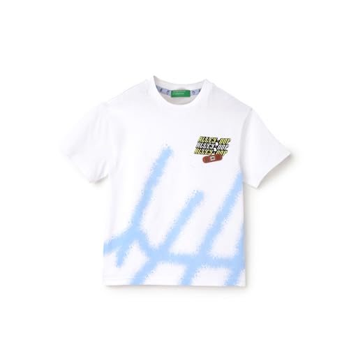 Image of United Colors of Benetton Regular Fit Round Neck Printed T-Shirt