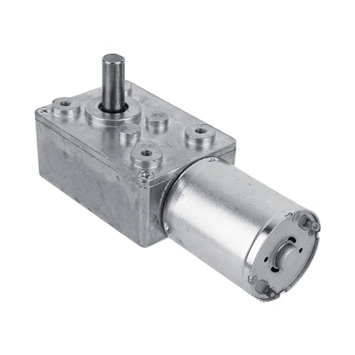 Motor de Gusano de Alto par Reversible con Reducción de 12V DC | Motor Eléctrico de 5 Rpm Ideal para Ventanas y Abridores de Puertas (5RPM) (6RPM) (20RPM) (40RPM) (62 rpm)