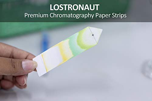 Lostronaut 100CHROPPRGRD1 100 Chromatography Paper Strips - Highest Quality Grade 1 Filter Paper - For Pigment Separation And Science Experiment For Chemistry, Laboratories thumb #3