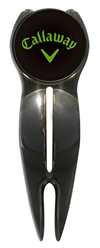 Callaway On-Course Golf Accessories Gift Set With Golf Club Brush & Divot Repair Tool With Ball Marker,Black #TOP2