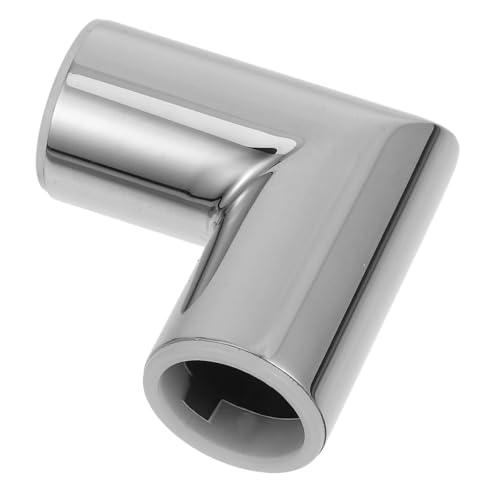 Levemolo 90 Degree L-shape Elbow Tube Clamp Stainless Steel Tube Support Door Holder Stainless Steel Fitting Versatile Use