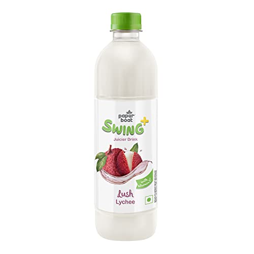Paper Boat Swing Lush Lychee Juice, Litchi Drink Enriched with Vitamin D, No Gmos, 600 ml