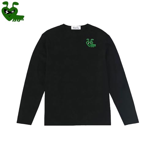 Boy Long Sleeve T-Shirt Cool Cute Glasses Animal Ant Embroidery Cotton O-Neck Straight Child Spring Solid T-Shirt4