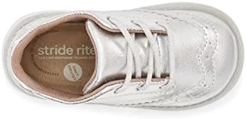 Stride Rite Girls SRT Ellsworth Sneaker, Silver, 5.5 Toddler | Image 5