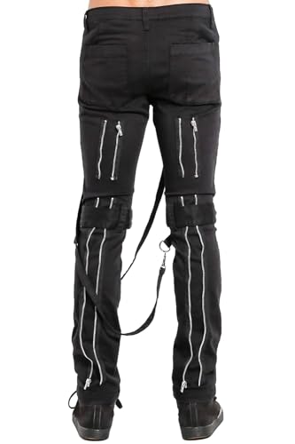 Tripp Strap Zipper Bondage Pants [Black]3