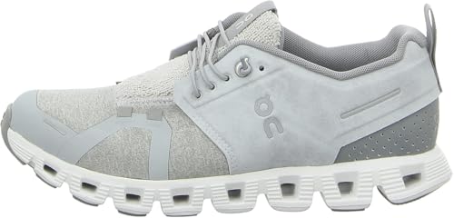 Image of On Men's Cloud 5 Terry Sneakers, Glacier /Lunar, 11.5 Medium US