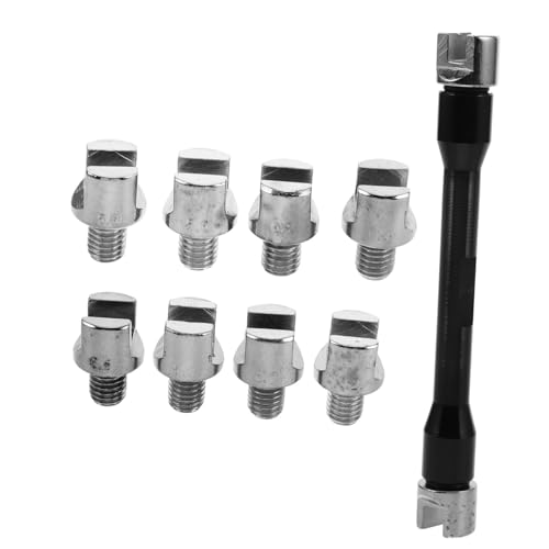 PartyKindom Professional Motorcycle Tire Wrench Set Bike Wheel Spoke Wrench Kit Inclusive Tool for Maintenance