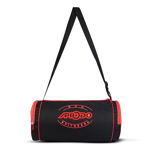 Image of APRODO Polyester PU Coated Sports Duffle /Shoulder /Gym Bag for Men & Women, 23L (18 x 9 x 9) Inch