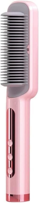 Peine alisador eléctrico profesional para cabello, uso en seco y mojado, alisa y riza sin quemaduras miniatura 1