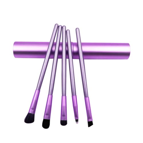 Ipetboom Makeup Brush Set 5-piece Eye Shadow Kit Long Handle Natural Look Daily