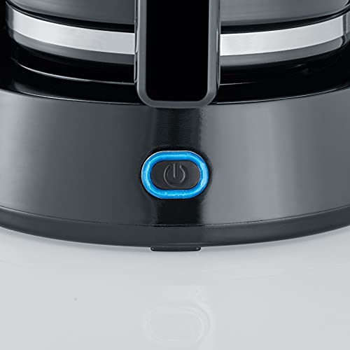 SEVERIN KA 4815 Type Cafetera para filtros de café molido, 1.000 W, 10 tazas, incluye jarra de cristal, negro - Imagen 5