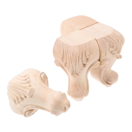 DIYEAH 4 Piezas Patas de Madera para Muebles Sofá de Madera Reemplazo para Mesas y Gabinetes y Elegante