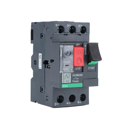 Disyuntor de motor GV2ME10C con botón de interruptor magnetotérmico 3