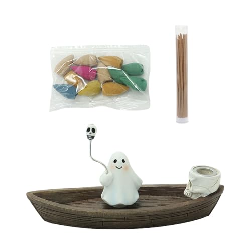 Estatua de resina de barco embrujado, decoración perfumada hecha...