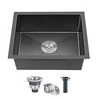 TSIBOMU 15 x 15 Inch Undermount Kitchen Sink, T-304
