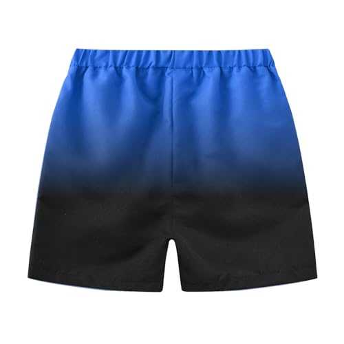 Boys Girls Gradient Color Jogger Shorts Elastic Waist Soft Pull On Short Pants Athletic Activewear Running Trousers2