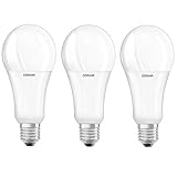 osram led lampe e27 12w  OSRAM LED SUPERSTAR CLASSIC A 150 E27 Birne 21W=150W 2452 lm warm white dim 3er