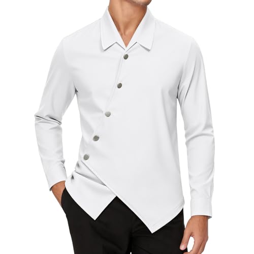 Chemise de travail anti-tache pour homme actif coupe droite classique
