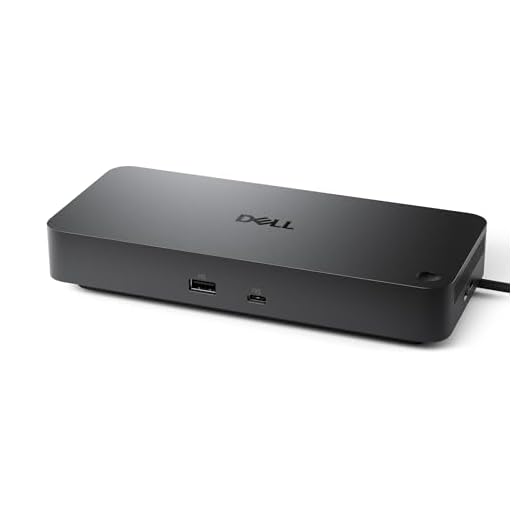 Dell Pro Dock WD25 - USB Type-C with DP Alt Mode Connector, DisplayPort/HDMI/USB 3.2 Gen2 Connectivity, Up to 100-Watt Power delivery - Black