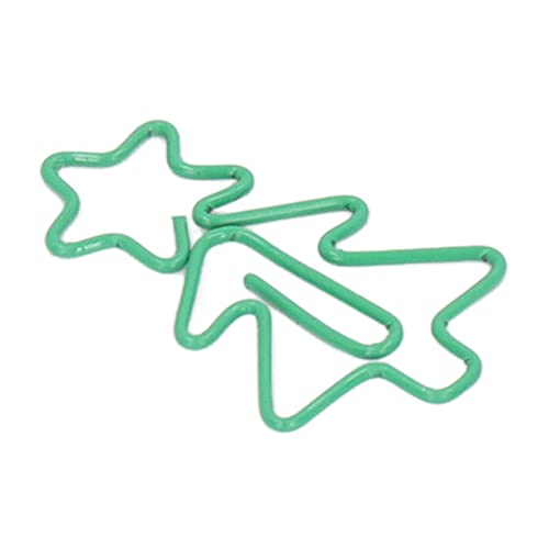 100 Pcs Tree Shaped Paper Clip Metal,Mini Paper Clips And Binder Clips Cute Paper Clamps Small Hollow Binder Clips Metal Paper Binder Clips Office Home Supplies School #TOP6
