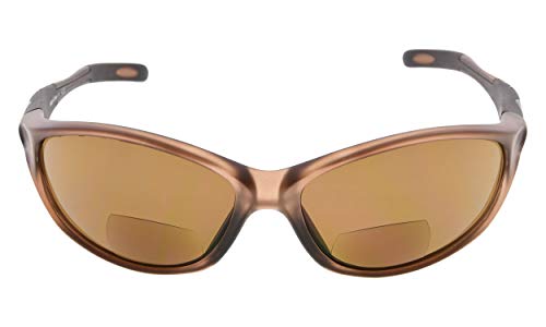 Image of Eyekepper Bifocal Sunglasses for Women Men, Rectangular Frame | Outdoor Sports Bifocal Reading Sunglass, with Readers Built in, Mens Tinted Sun Reader Bifocals, Ladies Cheater,Wrap Half Rim