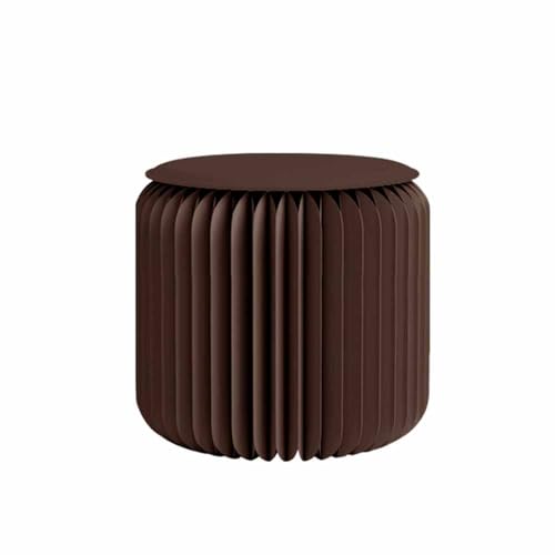 KAFELE Favorable Al Medio Ambiente Papel Taburete De Acordeón, Mesa De Centro Personalizada Casual, Carga-Que Lleva 200KG,40CM