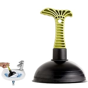 hegang Zware toiletplunjer met houder,Zware toiletreinigingsborstel – Badkamerschoonmaakbenodigdheden, Grijs/groen Heshui