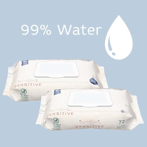 Earth & Eden Sensitive Baby Wipes (864 Count, 12 Packs of 72 Wipes) - Eco-Conscious & Hypoallergenic - No Harsh Chemicals - Gentle on Skin -
