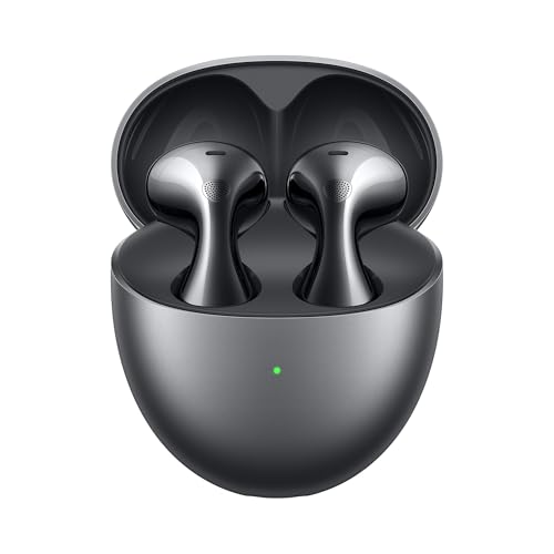 HUAWEI FreeBuds 6 Wireless Earbuds, Ear-fitting Wearing, Dual-driver True Sound, Stable & Clear Calls, Open-fit ANC, 36H Battery Life, IP54 Water-Resistant, iOS & Android, 30 Months Warranty, Black