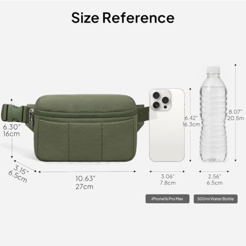 Image of TOPEAST Waist Pack 3.5L Fanny Packs with Water Bottle Holder