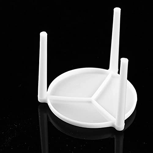 LATRAT 100 Stück Distanzstück für Pizza Becher Kunststoff Pizzaabstandhalter, Pizza Saver Deckel Unterstützung Sparständer Kunststoff Pizza Unterstützung für Restaurant Catering Boxen