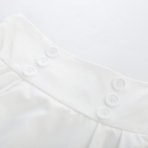 Image of Belle Poque Women's Midi Pleated A-Line Skirts Pockets