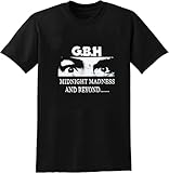 standard size GBH Midnight Punk Charged T-Shirt Unisex Streetwear Printed Short Sleeve Tee Shirt Black Men\'s