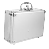 Compartiments multifonctionnels : offre un espace organisé adapté pour ranger divers articles tels que des outils de maquillage, des petits appareils photo, des instruments, de l'argent liquide et d'autres accessoires de manière ordonnée, étui de transport en aluminium, étui rigide pour outils