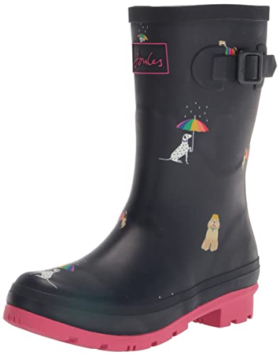 Joules Damen Molly Welly Gummistiefel, Rainbow Dog