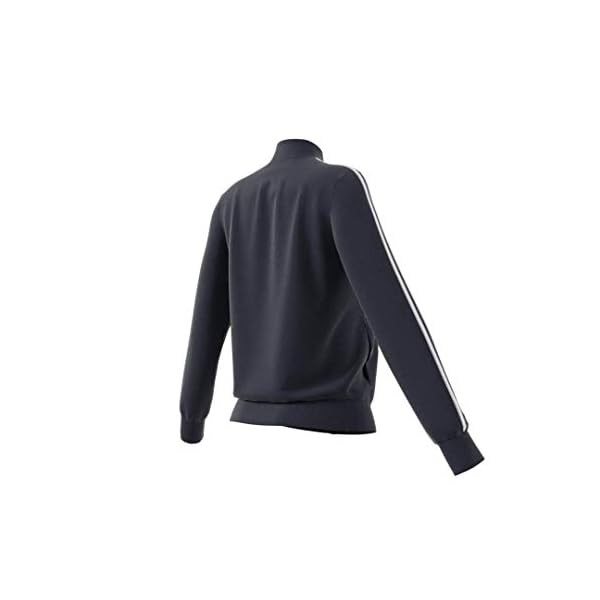 adidas-Womens-Essentials-3-Stripe-Track-Jacket adidas Women’s Essentials 3-stripes Tricot Track Jacket, Legend Ink/White, Large