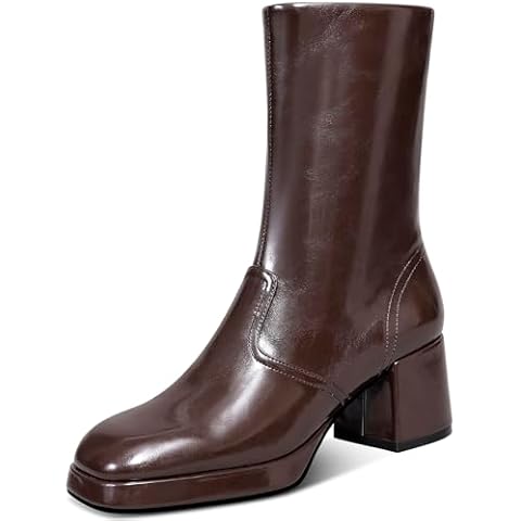 USIMAD Women’s Chunky Heel Boots Cover