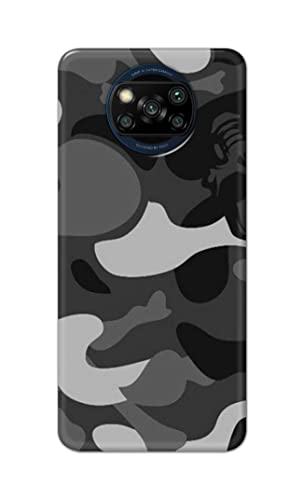 Image of Printed Hard Back Cover Case for Mi Poco X3 | Poco X3 Pro | Poco X3 NFC Back Cover (Army Pattern) -203