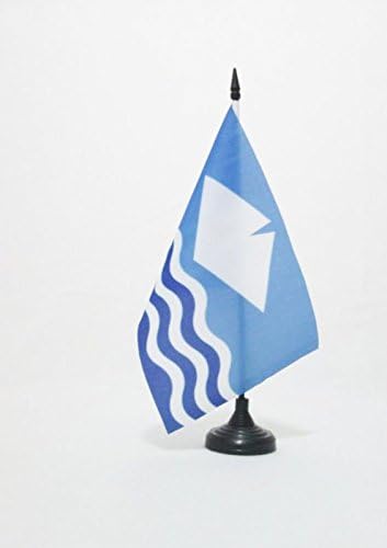 AZ FLAG Isle of Wight New Table Flag 5'' x 8'', Isle of Wight New Office Decoration 100% Polyester 21 x 14 cm