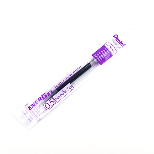 Pentel Refill Ink For Energel Gel Pen, (0.5Mm) Needle Tip, Violet Ink, Box Of 12 (Lrn5-V) #TOP2